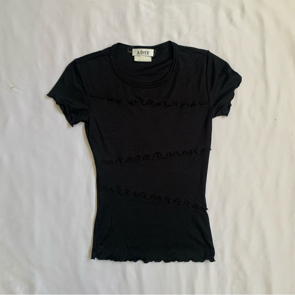 Vintage Black Fitted Tshirt
